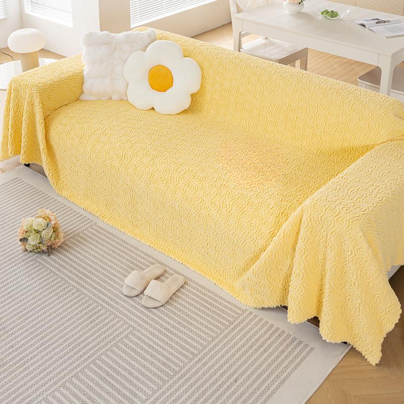 Autumn and Winter Sofa Cover Cloth High-end Winter Plush Sofa Towel All-inclusive Universal Sofa Cover Dust-proof Sofa Cover Blanket