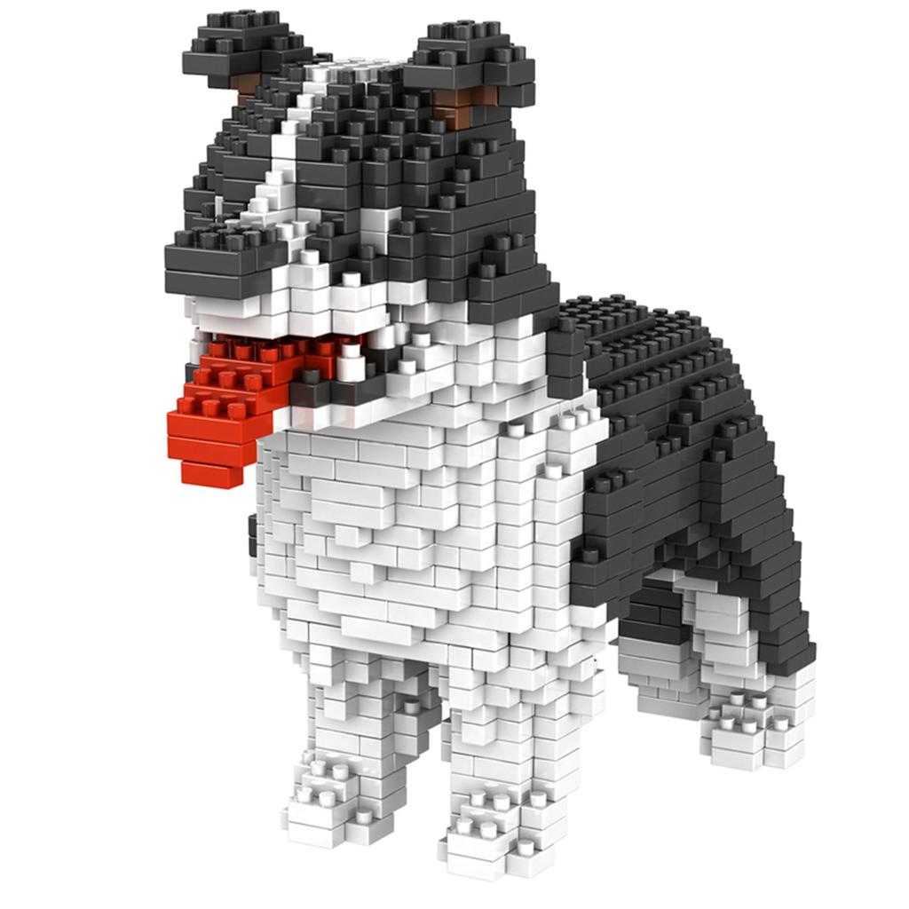 Collie Puppy Shaped Building Blocks, DIY Model Set for Entertaining and Educational Construction Toy, Ideal for Pet Enthusiasts