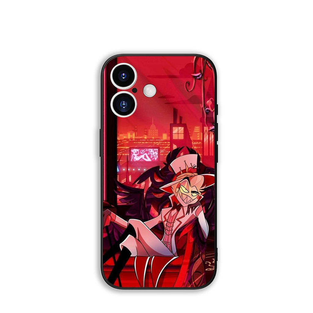 for Apple iPhone 17 16 15 11 Pro XS Max XR 6 7 8 Plus + SE 2020 5 16E Phone Cover Case H-Hazbins Alastor H-Hotels Angel Dust