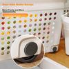 Jiabangshu Kitchen Storage Basket with Wheels Large Storage Box Spice Miscellaneous Cabinet Storage Box Under Sink Pull-Out Organizer Basket