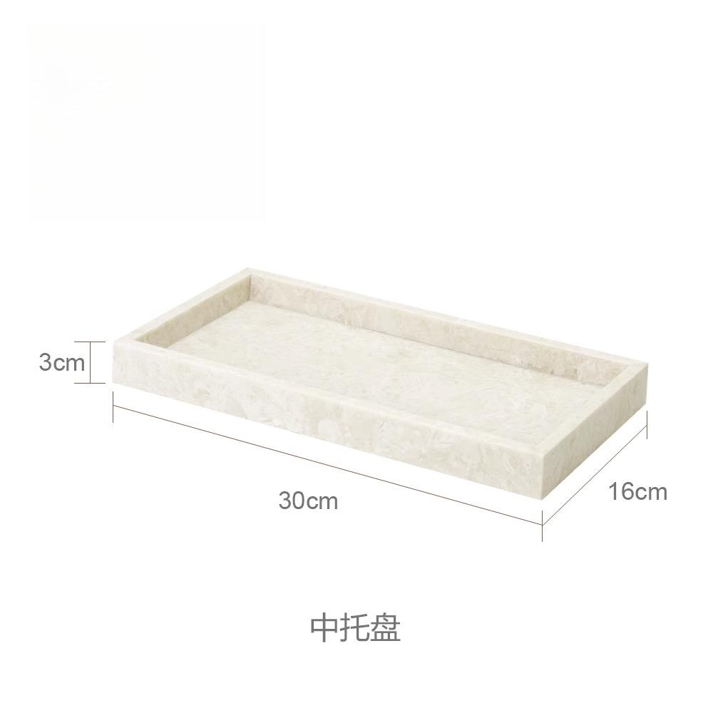 1pc Marble bathroom toiletries Bathroom aromatherapy bottle Tissue box Storage tray ornaments Tissue box Lotion sub bottling