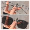 Vintage Square Sunglasses Women Men Anti Blue Light Rectangle Sun Glasses Female Eyewear Pochromic for Male Female Eyeglasses