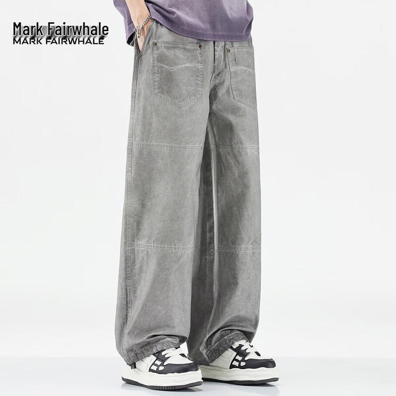 Mark Fairwhale Men's 2025 A/W Pure Cotton Loose Casual Straight-Leg Pants