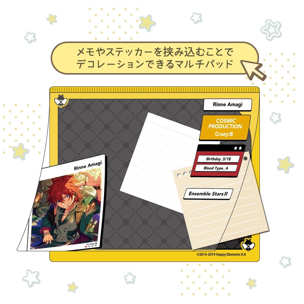 Algernon Product Ensemble DECOPAD Amagi Rinne H150 X W180mm PP Stars!! Vol.4 Approx.