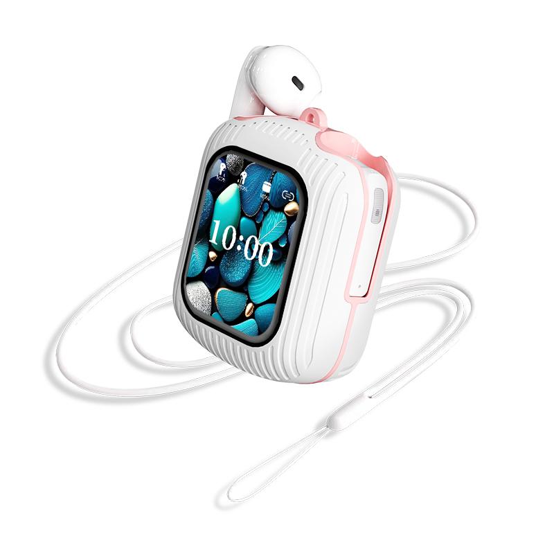 

Беспроводные смарт-наушники VAORLO с сенсорным управлением, поддержкой TF-карт, воспроизведением стереозвука Hi-Fi, объемной музыкой, шумоподавлением, напоминанием о сообщениях розовый/белый