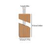 Solid Wood Hydroponic Green Plant Flower Vase Desktop Ornaments Glass Wall-mounted Vase Decorative Ornaments
