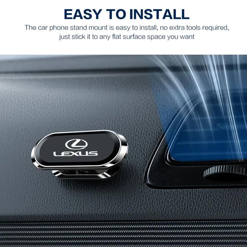 Supporto Magnetico Forte per Telefono Cellulare da Auto Staffa Magnetica per Lexus RX300 RX450 EX300h IS200 IS250 IS300 GS300 NX GS Al20 LX