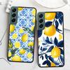 Mediterranes Zitronen Handyhülle Für Samsung Galaxy S22 S25 Ultra S21 S10 Plus S26 Edge S20 S23 S24 FE Cover Silikon Weich TPU