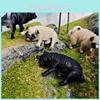Pug Dog Pet Figurine Pvc Decor And Learning Toy For Kids And Collectors