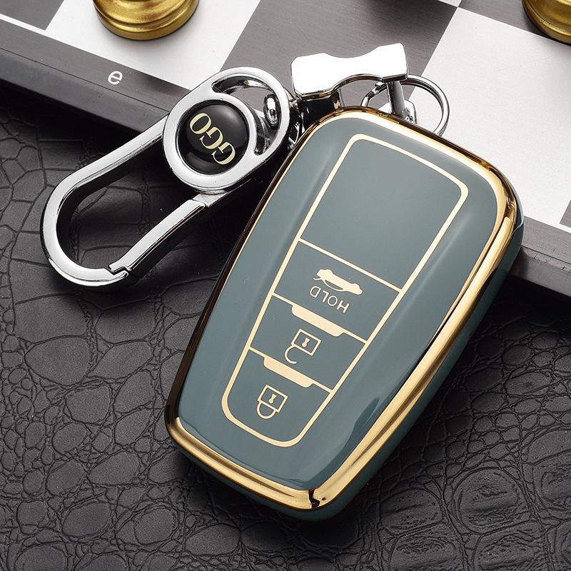 Toyota Key Case Cover for Highlander, Corolla, Crown, Prado, and Levin Models