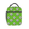 Fußball Football Sportmuster Produkt Isolierte Lunchtaschen für Reisen Aufbewahrungstasche für Lebensmittel Auslaufsichere Kühlbox Thermische Lunchbox