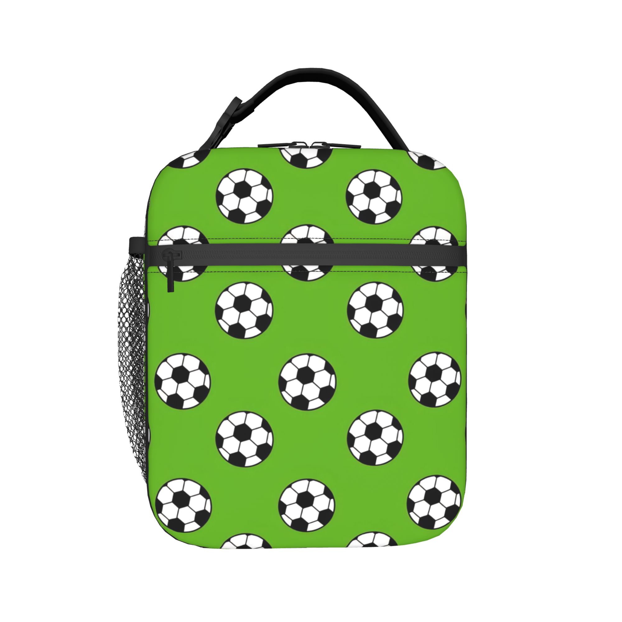 Soccer Ball Football Sports Pattern Product Insulated Lunch Bags For Travel Food Storage Bag Leakproof Cooler Thermal Lunch Box One Size