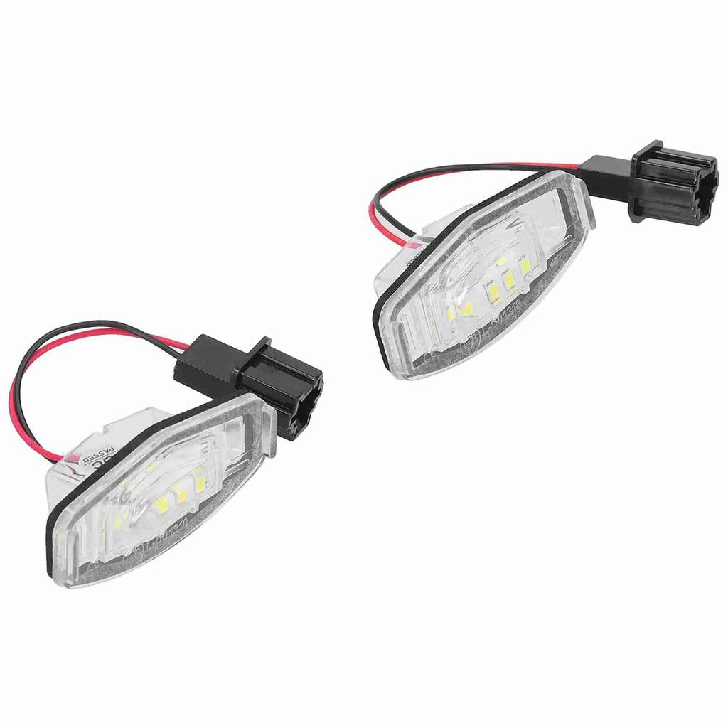 Pair of LED License Plate Lamp White Light 34100S0A013 Fit for Honda CivicPilotAccordOdyssey