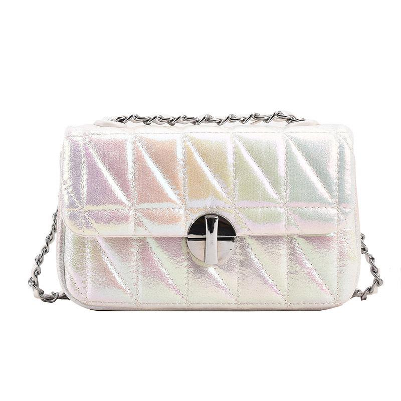 Fashionable and Versatile Shoulder Chain Crossbody Bag, New Trendy PU Colorful Small Square Bag, Shopping Fashionable Women's Bag