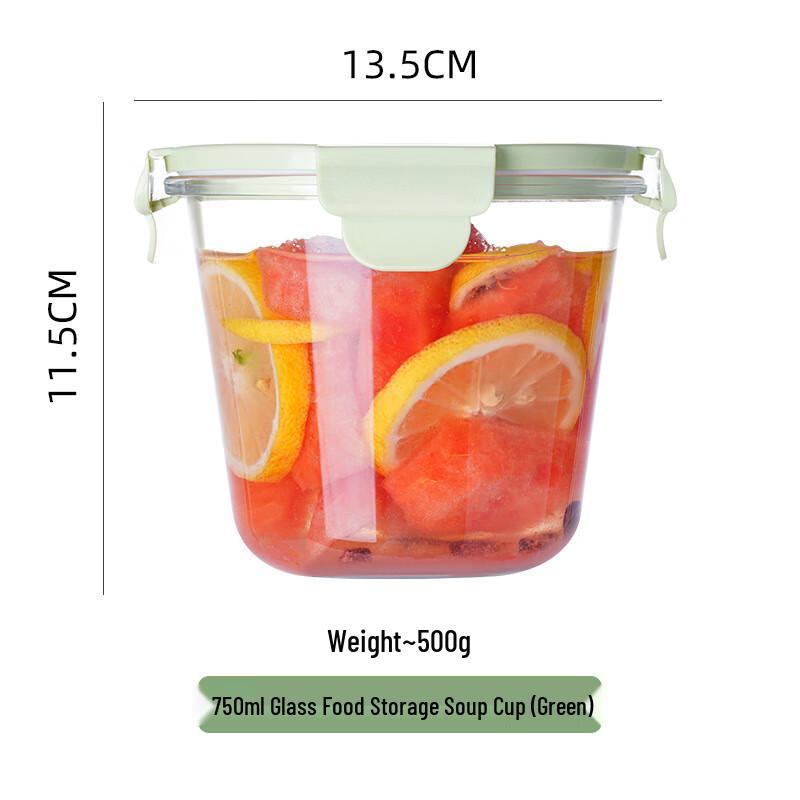 Microwave-Safe Round Glass Lunch Box