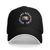 Bosnia and Herzegovina Flag Outfits Unisex Women Baseball Caps  Trucker Hat Classic Travel Headwear Adjustable Fit Snapback Cap