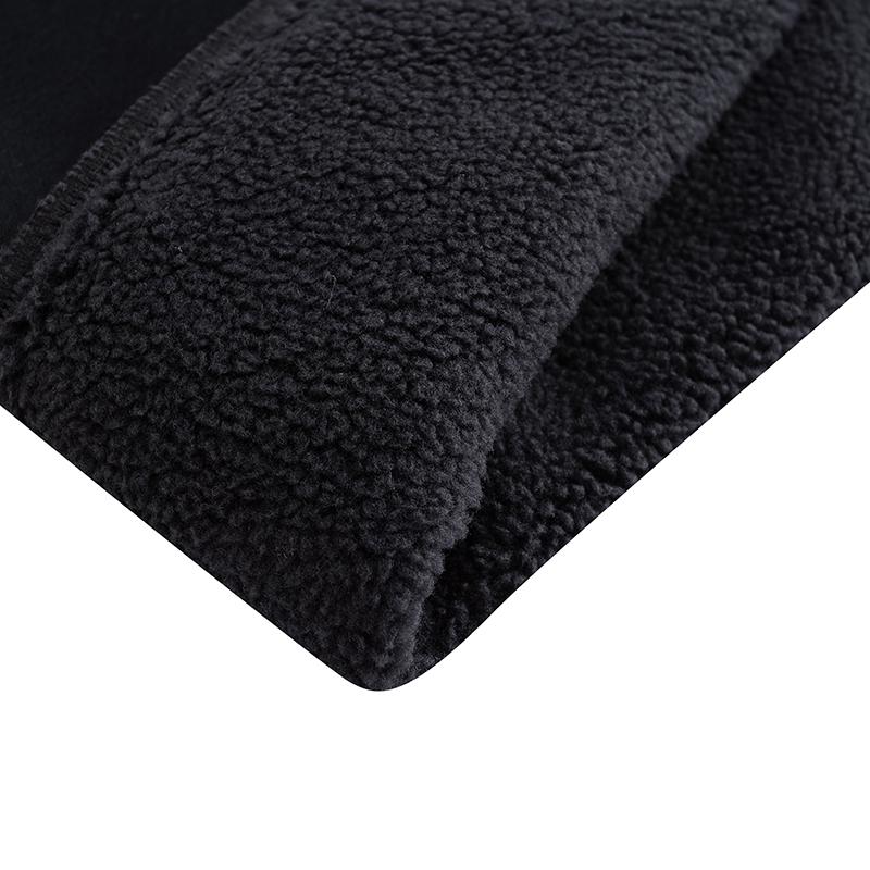 Anta Fleece Trendy Casual Sports Pullover Hoodie Unisex hoodies Black 972618704N-5
