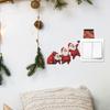 Cartoon Santa Claus Home Background Switch Decorative Stickers Giving Gifts