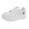Platform white shoes women's new summer and autumn versatile inner height increase sports and leisure muffin board shoes