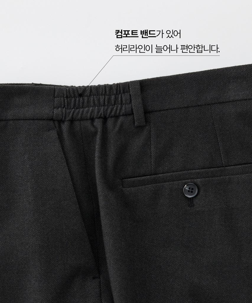 STCO Twill Brushed Slacks_Black (Tapered Fit)_Sepwd03Tsb