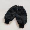 Unisex Kids Double Layer Cotton Casual Korean Style Cargo Long Pants