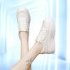 Board Shoes 2025 Summer New Little White Shoes Women's Super Fire Breathable Heightening Soft Leather Thick Sole Casual Sports Shoes