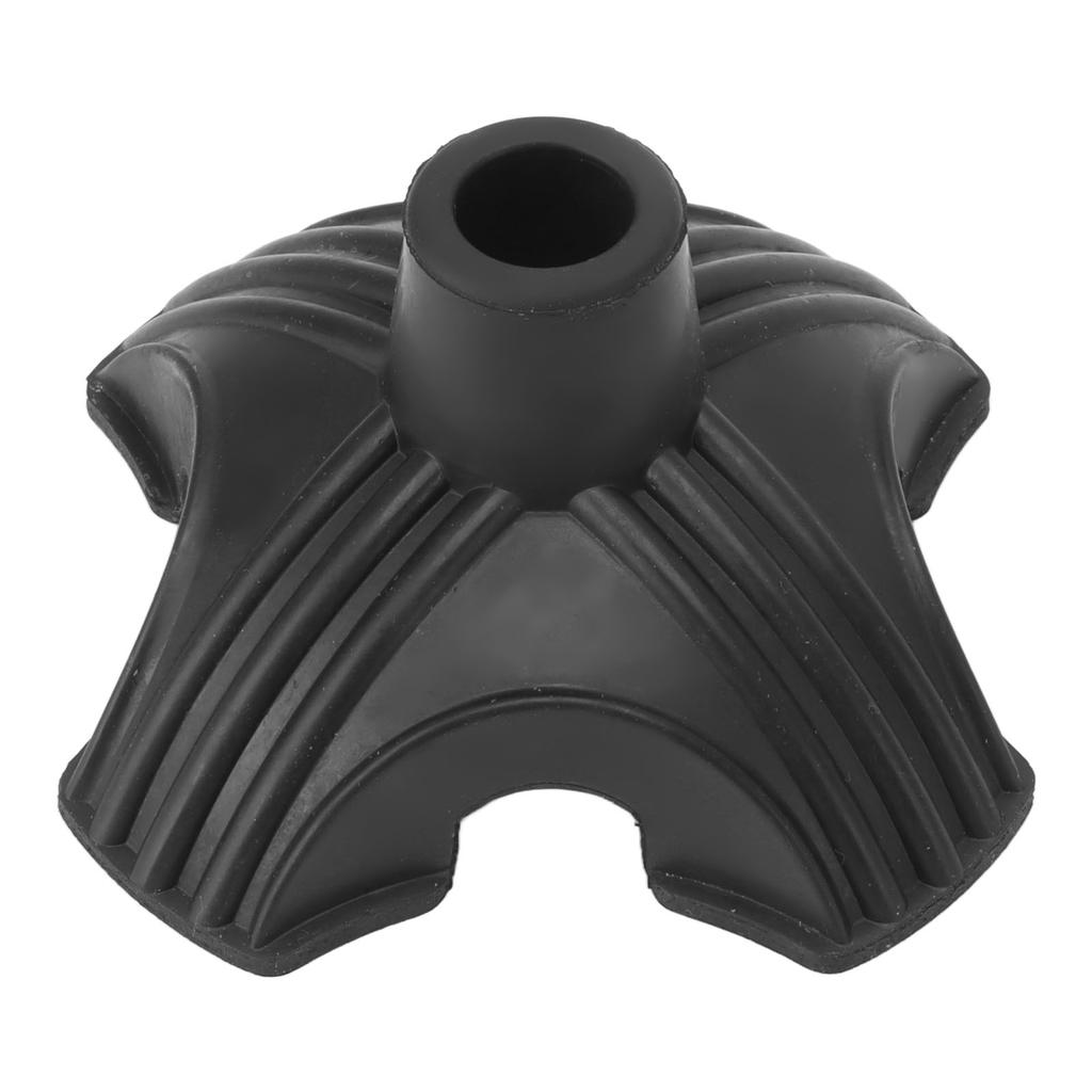 Cane Tip Walking Rubber Foot Pad Replacement 4 Prong Self Standing Non Slip Base