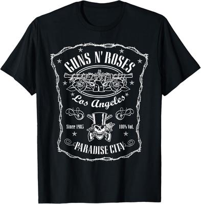 Oficjalny T-shirt Guns N' Roses z etykietą Paradise