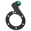 Steering Wheel Horn Button 6 Hole Carbon Fiber Comfortable Touch Sensitive Replacement For MOMO Green