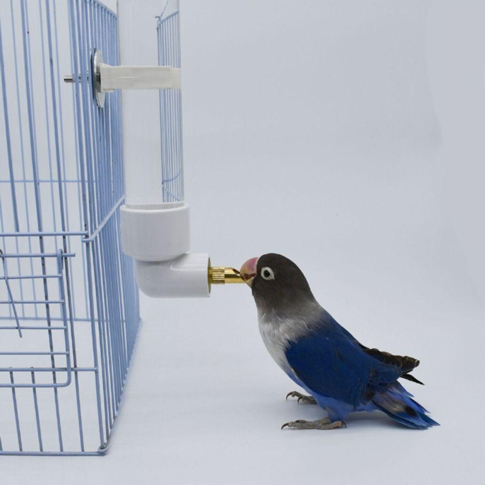 130ML Birds Water Dispenser Hangable Automatic Pet Birds Water Bottle Hanging Installation Transparent Visibility