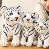 Plush Toy Rich Facial Complexion Elastic Texture Bright Color Tiger Cuddle Baby Plush Toy for Children