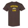 Western Michigan Arch Logo Alumni T-Shirt - Dark Chocolate