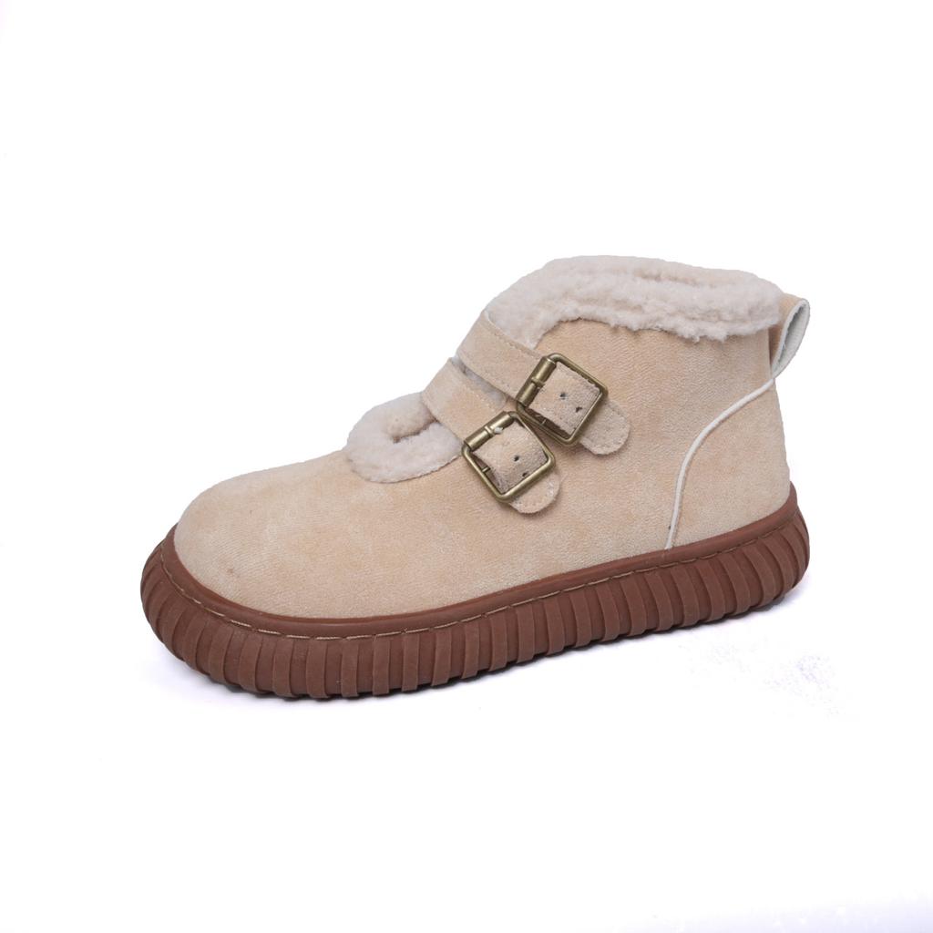 Northeast snow boots women's 2025 new winter versatile thick-soled piled thickened warm two cotton shoes non-slip outside