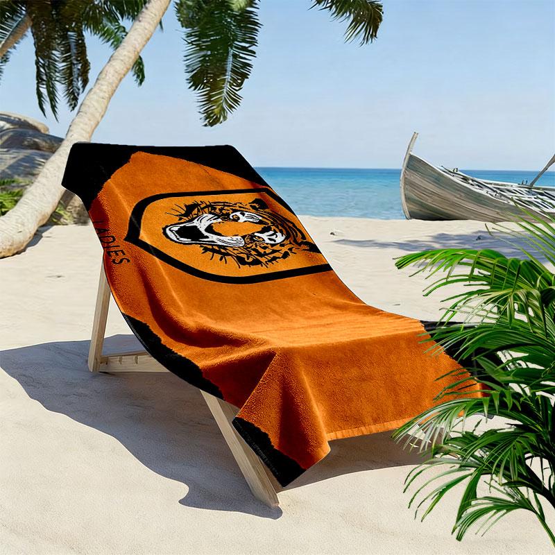 Hull City AFC Print Beach Towel, Large Soft Quick Dry Towel for Beach Camping Swimming