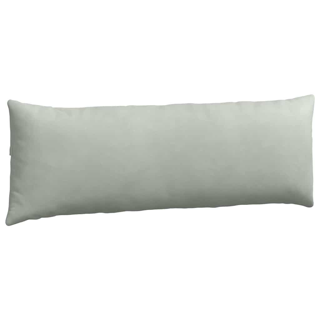 Sofa Cushions 2 Pieces Light Grey 120 X 40 Cm Cord Fabric