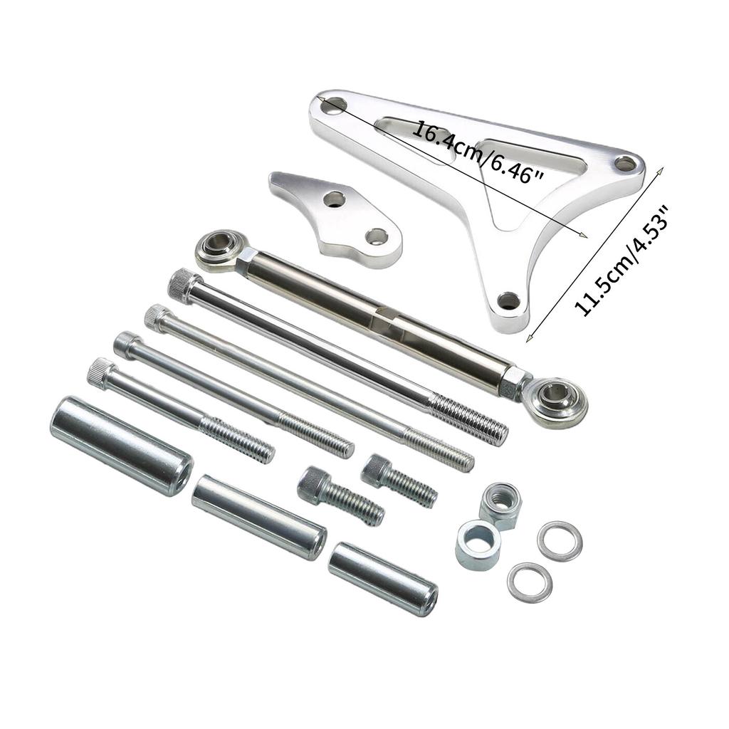 Polished Aluminum Alternator Bracket Kit for Small Block SBF 289 302 5.0L Billet Mounting Generator Bracket Accessories