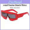 Fashion Oversized Square Sunglasses With Uv400 Protection For Travel And Summer Outings