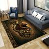 Western Bull Skull Carpet Rug for Living Room Bedroom Home Sofa Decoration, Kids Play Non-slip Floor Mat