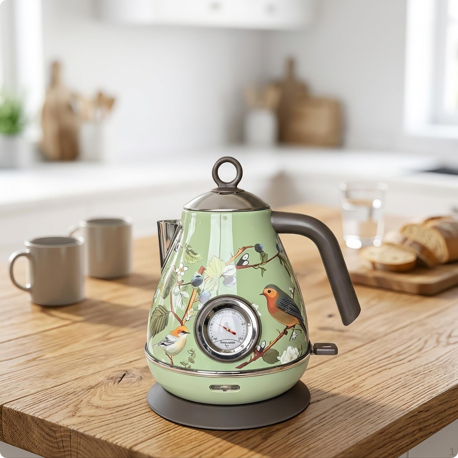 Floral Electric Kettle | Stainless Steel