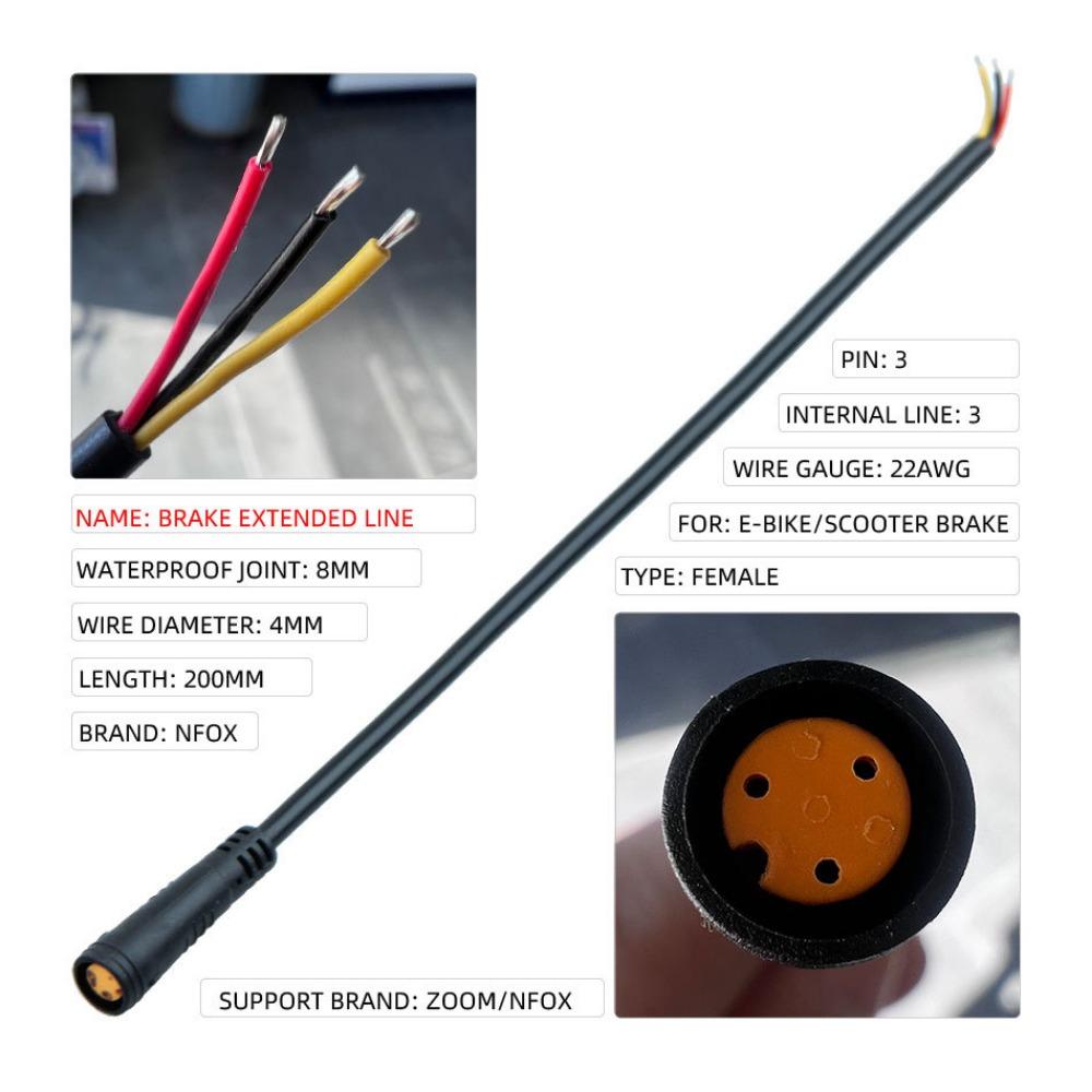 Metal Brake Broken Wire 2/3/4/5/6PIN E-bike Cable for Electric Scooter/for Bafang Motor