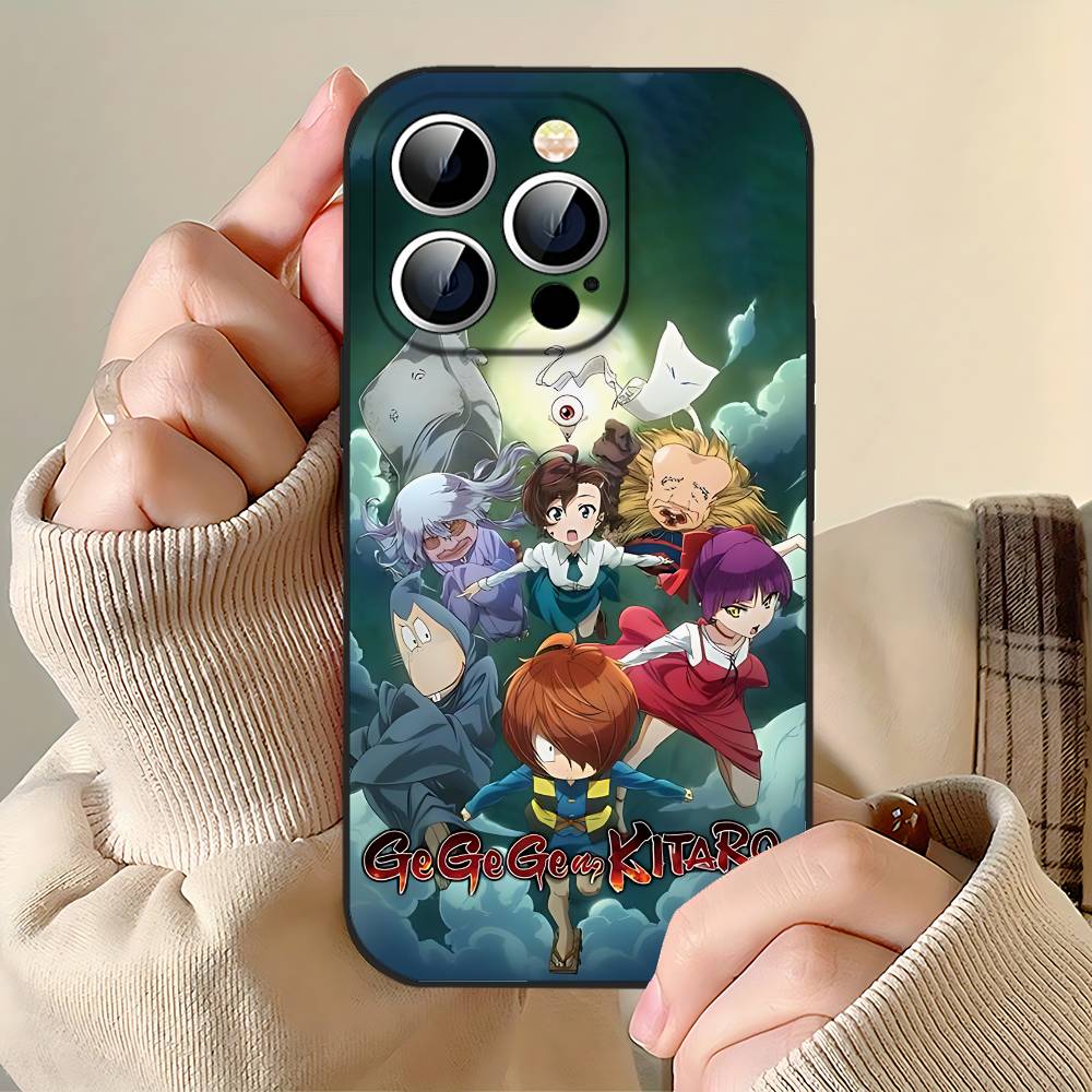 Comics G-Gegege No Kitaro Phone Case For IPhone 17 Pro 15 13 14 16 11 12 Pro Max Plus XR XS X SE Matte Soft Funda Silicone Cover