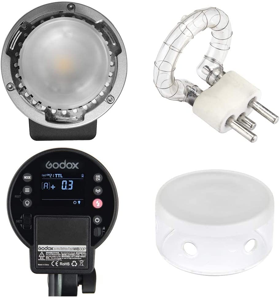 Godox AD300Pro Flash TTL Studio Dual Color Recycle 320 Flashes Strobe, 2.4G, Grade, 300W, 1/8000 HSS, Modeling, 5600±100K, 0.01-1.8S Time, Full-Power