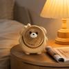 USB Rechargeable Desk Fan with Puppy Design for Home and Use