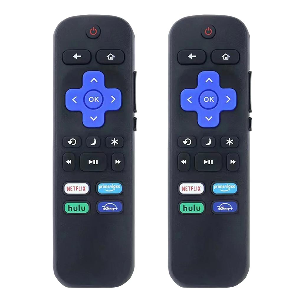 2-Pack Universal Remote Controls for Roku TV Compatible with TCL Hisense Onn Insignia HITACHI - Replacement TV Remote Control