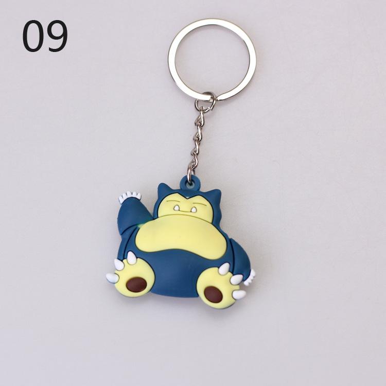 Pokemon Keychain: Pikachu, Dragonite, Eevee Figure Pendant
