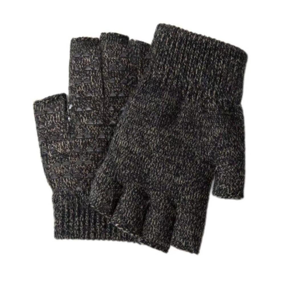 Warm Half Finger Gloves Non-slip Skiing Gloves New Driving Mittens  Unisex