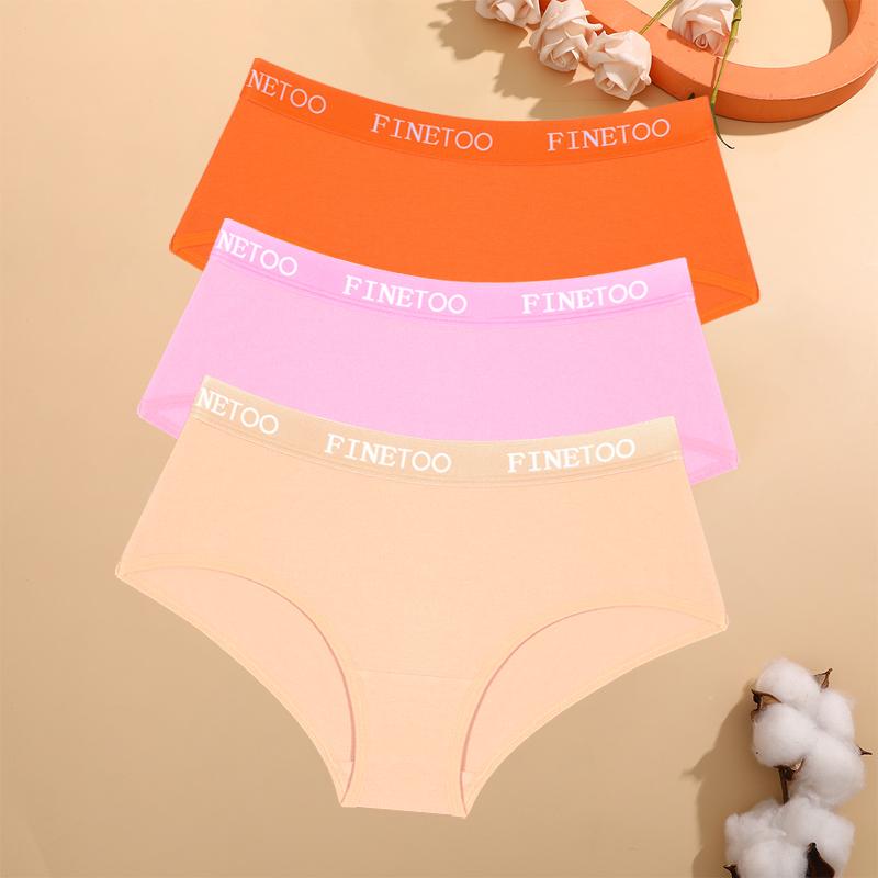 3Pcs Cotton Seamless Underwear Sexy Letter Belt Panties Low Waist Stretchy Briefs Female Breathable Sports Soft Lingerie