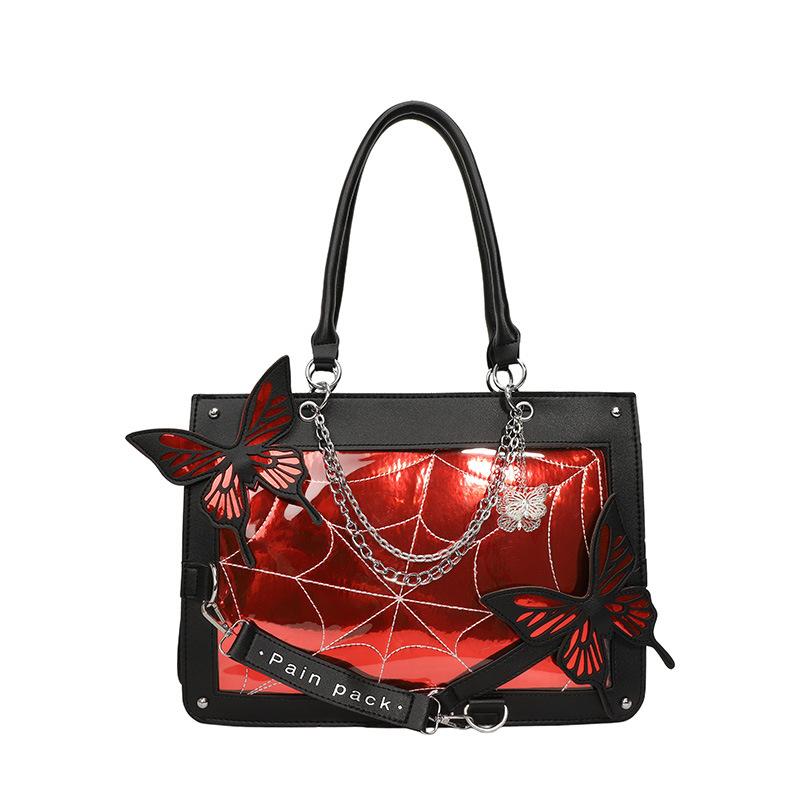 Labyrinth butterfly dark series pain bag women's new millet bar two-dimensional badge girl shoulder bag