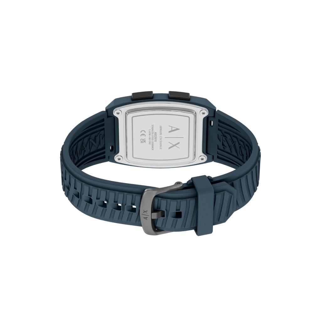 Armani Exchange Men's Digital Silicone Watch AX2970