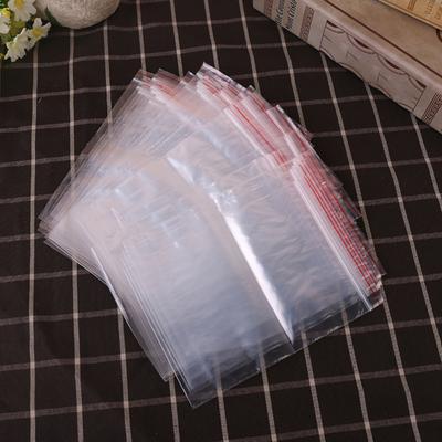 Fantastic 100Pcs 5x7cm Jewelry Zip Zipped Lock Reclosable Plastic Poly Clear Bags